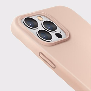 Uniq Lino kotelo iPhone 13 Pro / iPhone 13 - vaaleanpunainen