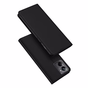Dux Ducis Skin Pro suojakuori Realme 10 Pro:lle läppäsuojus korttilokerolla lompakko jalusta musta