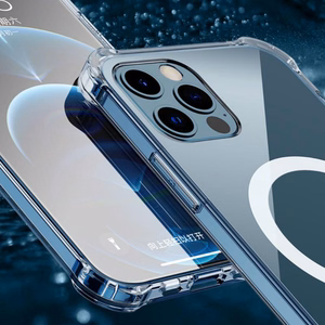 TEL PROTECT MagSilicone Suojakuori iPhone 13 Pro:lle läpinäkyvä