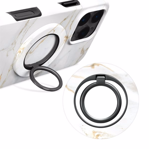 MIO White Marble Magsafe Suojakuori rengaspidikkeellä