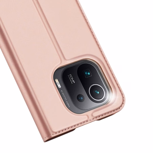 DUX DUCIS Skin Pro Kirjahylly tyyppi tapauksessa Xiaomi Mi 11 Pro vaaleanpunainen