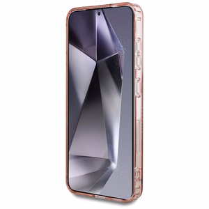 GUESS Suojakuori Samsung S25:lle GUHMS25SPFTDTEP (Magneettinen IML Rhinestones) Vaaleanpunainen