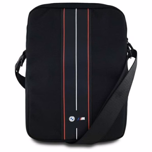 BMW Nylon Red Stripe -laukku enintään 8 tuuman tabletille, musta