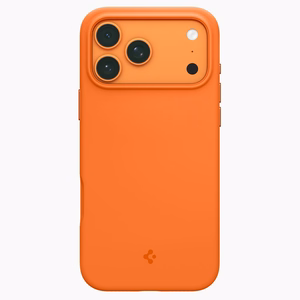 Spigen Silicone Fit Mag MagSafe Suojakuori iPhone 17 Pro Max oranssi