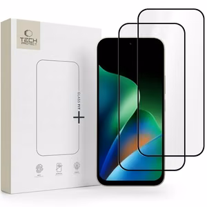 Tech-Protect Glass Fit+ 2 kpl karkaistuja suojalaseja mallille Xiaomi Redmi 17 4G / 5G – musta