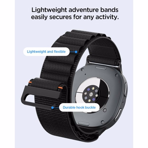 Spigen WBF1 -ranneke mallille Samsung Galaxy Watch 40/44/46 mm – musta