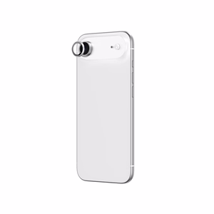 AmazingThing Linssilasi iPhone 17 Air:lle hopeisella alumiinikehyksellä