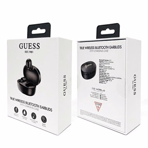 Guess GUTWST30BKTWS Bluetooth-langattomat kuulokkeet lataustelakalla, mustat