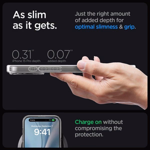 Spigen Ultra Hybrid Mag MagSafe Suojakuori iPhone 16 Pro - kirkas