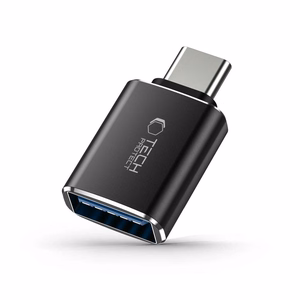 Tech-Protect UltraBoost USB-C (uros) / USB-A (naaras) OTG sovitin - musta
