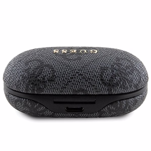Guess Bluetooth-kuulokkeet GUTWSP4EGK TWS ENC 4G PU METAL LOGO mustat