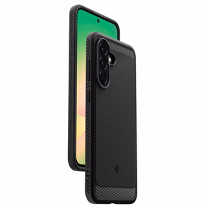 Spigen Rugged Armor Suojakuori Samsung Galaxy A56 5G:lle - musta