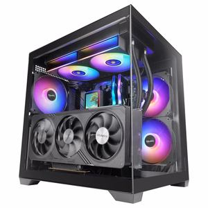 Mars Gaming MCVIEW3 – Mini Tower computer case, black
