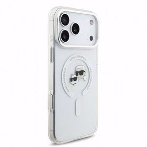 Karl Lagerfeld IML K&CH Heads Metal Frame MagSafe -suojakuori Apple iPhone 18 Pro -puhelimelle