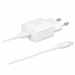 Laturi Samsung EP-T1510XWEGEU 15W Type-C 1 m kaapelilla, valkoinen