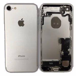 Akun kansi iPhone 7 hopeinen täysi flex-kaapelilla alkuperäinen (käytetty Grade C)