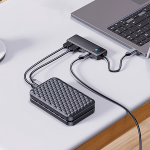 Hub USB-C Orico PAPW2AC-C3 docking station 2x USB-A 3.0 + 2x USB-C 3.0 - black