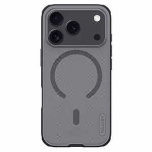 Nillkin Super Frosted Shield Pro MagSafe-yhteensopiva suojakuori iPhone 17 Pro:lle - läpinäkyvä musta