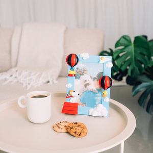 Snoopy 3D -valokuvakehys 10 × 15 cm kuvalle