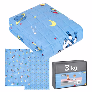 PREMIUM-puuvillainen lasten painopeitto, 100 x 150 cm, 3 kg, avaruuskuvio