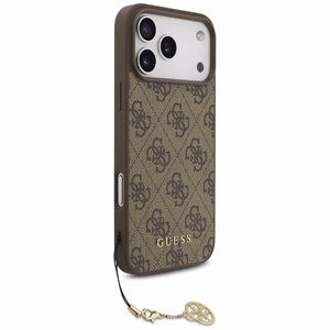 Guess 4G Charms Collection MagSafe Suojakuori iPhone 17 Pro Maxille - ruskea