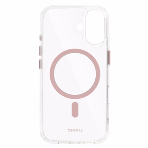 Liavec Glossy Magsafe Clear Case do Iphone 16 różowy