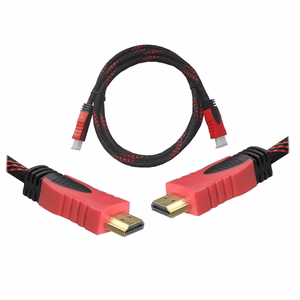 HDMI-HDMI-kaapeli 1,5 m punainen v1.4 blister