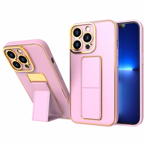 Uusi Kickstand Case tapauksessa iPhone 13 Pro jalusta vaaleanpunainen