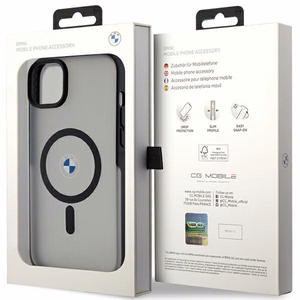 BMW Signature MagSafe Case for iPhone 14 Plus/15 Plus - Black