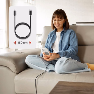 FORCELL F-ENERGY Smart Charge Qi2 15W langaton laturi 150cm irrotettavalla kaapelilla MagSafe-yhteensopiva hopea