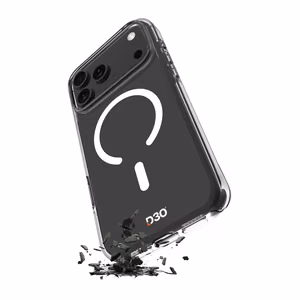 Puro Impact Clear D3O TPU+PC suojakuori MagSafe-yhteensopiva iPhone 17 Pro:lle - läpinäkyvä