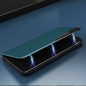 Eco Nahka View Case tyylikäs kirjahylly tyyppi tapauksessa kickstand Samsung Galaxy A22 4G punainen