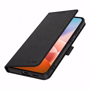 Tech-Protect Wallet -suojakuori Xiaomi Redmi 17 4G / 5G -puhelimelle, musta
