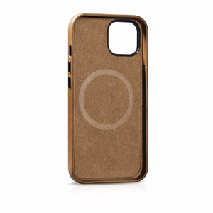 iCarer Öljyvaha Premium Nahkakotelo iPhone 14 Plus Magneettinen nahkakotelo MagSafe ruskea (WMI14220703-TN)