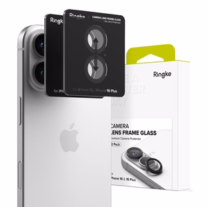 Ringke Camera Frame Protector 2-pack iPhone 16 / 16 Pluslle - Musta