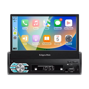 Kruger&Matz KM2018 -autoradio ulosvedettävällä 7 tuuman näytöllä, CarPlay/Android Auto