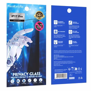 Borofone Tempered glass BF7 Diamond Armor Full Screen Anti-spy for Iphone 17 Air - 10 pieces