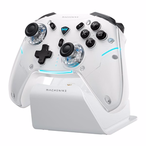 Machenike G5Pro Max Wireless Game Controller with Charging Station - White