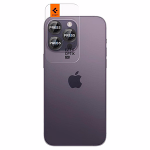 Spigen Glas.tR EZ Fit Optik kamerasuoja iPhone 14 Pro / Pro Max / 15 Pro / Pro Max / 16 Pro / Pro Max 17 Pro / 17 Pro Max - musta 2 kpl.