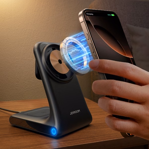 Joyroom JR-W15 Wireless Charger 3 in 1 Charging Station with MagSafe - Black