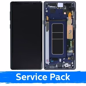 Samsung N960 Note 9 -mallin kanssa yhteensopiva LCD-näyttö, kehyksellä / Ocean Blue / (Service Pack)