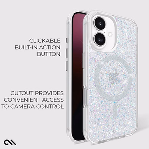 Case-Mate Twinkle MagSafe suojakuori iPhone 16 -laitteelle, Disco -kuvioinen