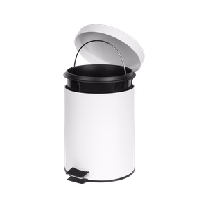 Kylpyhuoneen roska-astia, 3 l, valkoinen