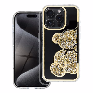 Suojakuori iPhone 12 MINI:lle Teddy Bear kultainen