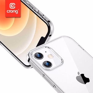Crong Crystal Slim suojakuori laitteelle iPhone 12 Pro Max, läpinäkyvä