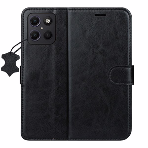 Smart Luxe nahkainen suojakuori Motorola Moto G15 / G15 Power / G17 / G17 Power ruskea