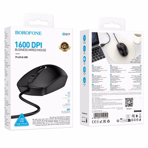 Hiiri Borofone BG17 musta