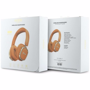 Wireless headphones Guess ENC Rectangle Metal Script orange