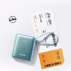 External battery POWER BANK Joyroom (JR-PBF27) 10000mAh (1xType-C; 22.5W) + type-C and lightning cable, gold