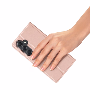 Dux Ducis Skin Pro -suojakuori Samsung S24+:lle läpällä - vaaleanpunainen